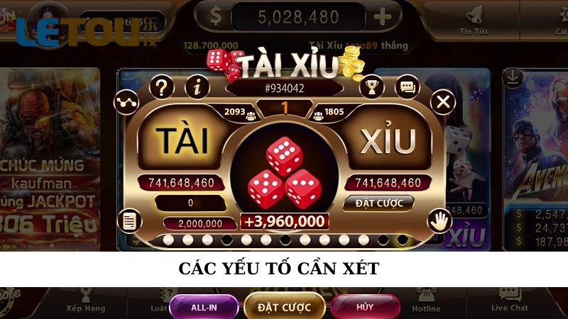 Những yếu tố cần xét