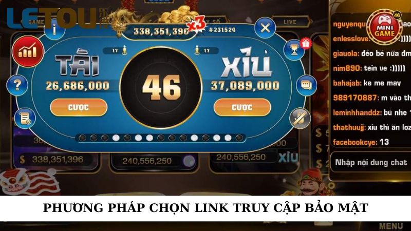 Phương pháp chọn link truy cập bảo mật