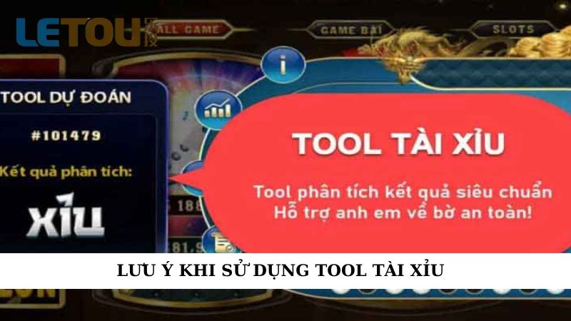 Lưu ý khi sử dụng tool tài xỉu