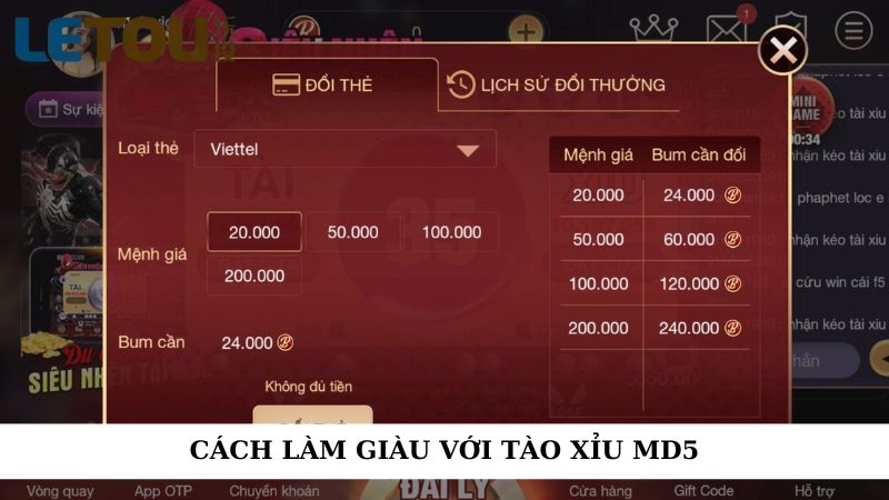 Cách làm giàu với tài xỉu MD5